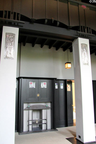 Entrance hall at House for an Art Lover. Glasgow, Scotland.