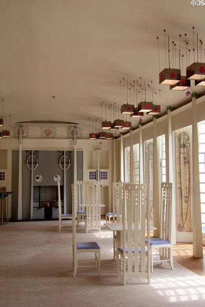 Music room at House for an Art Lover. Glasgow, Scotland.