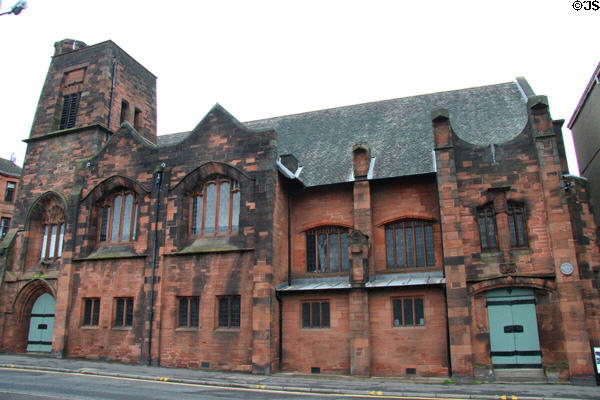 Mackintosh Church (aka Queen's Cross Church) (1897-9) (870 Garscube Road) home of Charles Rennie Mackintosh society. Glasgow, Scotland. Architect: Charles Rennie Mackintosh.