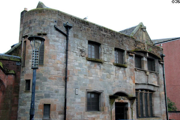 Ruchill Street Free Church Hall (1898-9) (15-17 Shakespeare St.). Glasgow, Scotland. Architect: Charles Rennie Mackintosh.