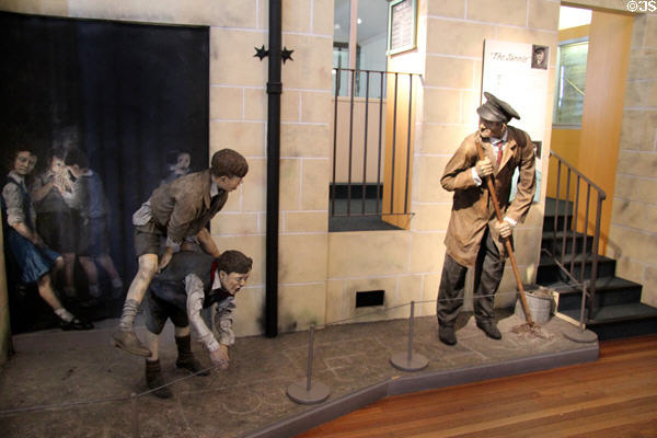 School scene at Scotland Street School Museum. Glasgow, Scotland.