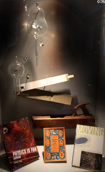 Science learning display at Scotland Street School Museum. Glasgow, Scotland.