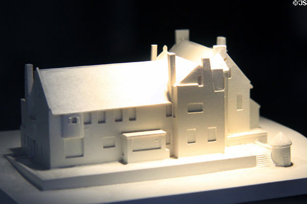 Model of Hill House (1902-4) (Helensburgh) by Charles Rennie Mackintosh at The Lighthouse. Glasgow, Scotland.