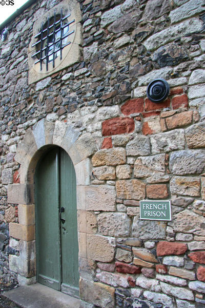 Facade of French Prison (1790) at Dumbarton Castle. Glasgow, Scotland.