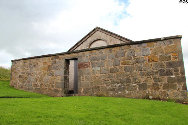 Powder Magazine (1748) contained no iron to prevent sparks at Dumbarton Castle. Glasgow, Scotland.
