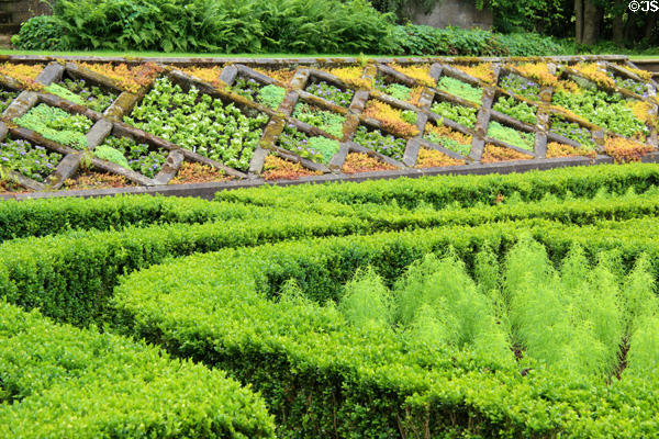 Garden design at Pollok House. Glasgow, Scotland.