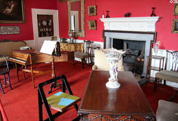 Music room at Pollok House. Glasgow, Scotland.