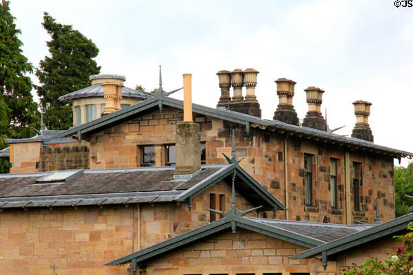 Roofline at Holmwood. Glasgow, Scotland.