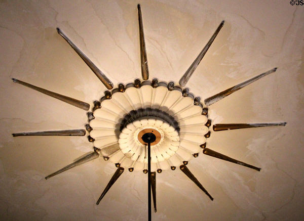 Ceiling rose in parlor at Holmwood. Glasgow, Scotland.