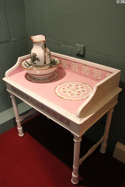 Washstand with basin & pitcher at Holmwood. Glasgow, Scotland.