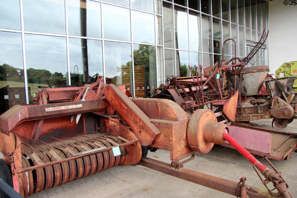Collection of farm machinery at National Museum of Rural Life. Kittochside, Scotland.
