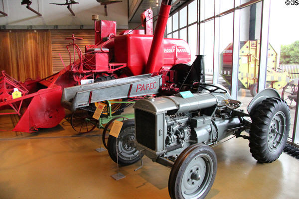 Collection of farm tractors & machinery at National Museum of Rural Life. Kittochside, Scotland.