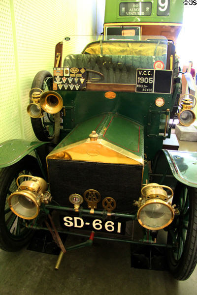 Rolls-Royce 3-cylinder 15hp (1905) from Manchester at Riverside Museum. Glasgow, Scotland.