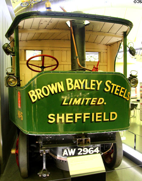 Sentinel steam lorry (1916) at Riverside Museum. Glasgow, Scotland.