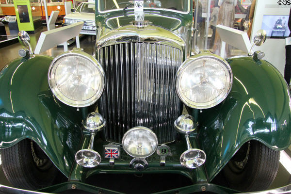 Bentley 3.5 litre Sedanca Coupe (1934) at Riverside Museum. Glasgow, Scotland.