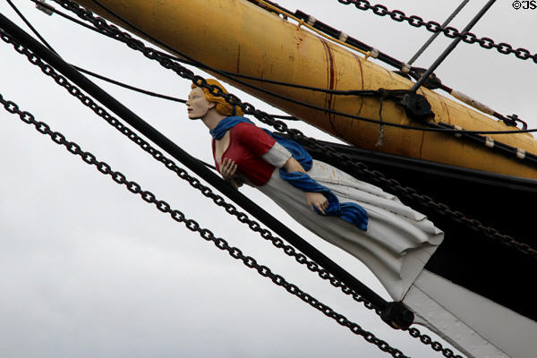 Figurehead of Glenlee Tall Ship. Glasgow, Scotland.