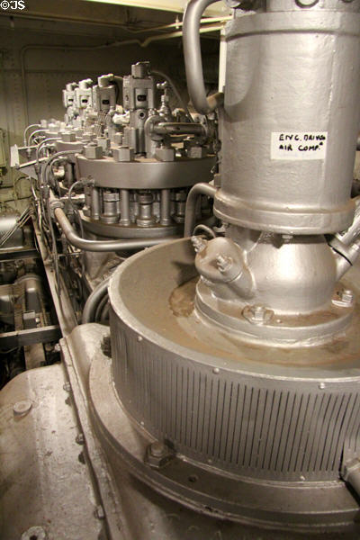 Engines installed by Spanish Navy in 1922 of Glenlee Tall Ship. Glasgow, Scotland.