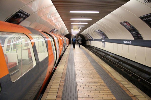 Shields Road station of Glasgow Subway. Glasgow, Scotland.