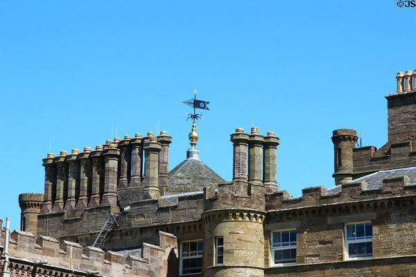 Chimneys at Culzean Castle. Maybole, Scotland.