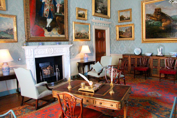 Blue drawing room at Culzean Castle. Maybole, Scotland.