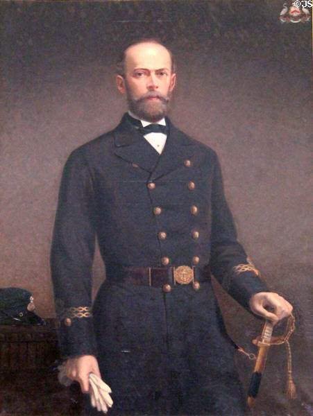 Archibald Kennedy (1847-1938) 3rd Marquess of Ailsa portrait by Anthony Carey Stannus at Culzean Castle. Maybole, Scotland.