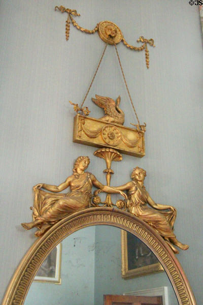 Lady Ailsa's dressing room mirror by Robert Adam at Culzean Castle. Maybole, Scotland.