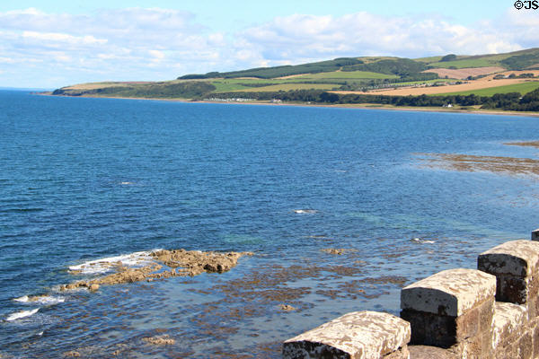 Coastal view at Culzean Castle. Maybole, Scotland.