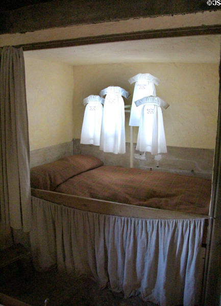 Boxbed at Robert Burns Cottage. Alloway, Scotland.