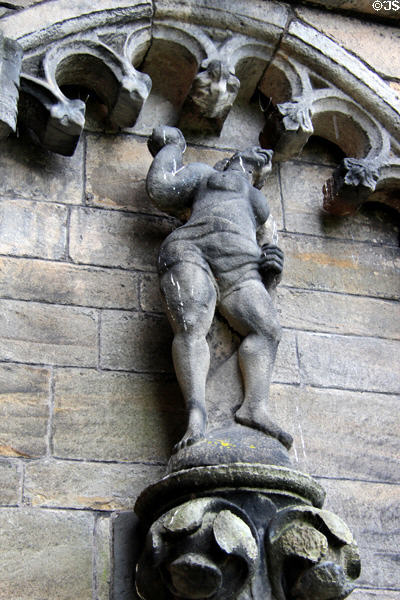Carving on Palace at Stirling Castle. Stirling, Scotland.