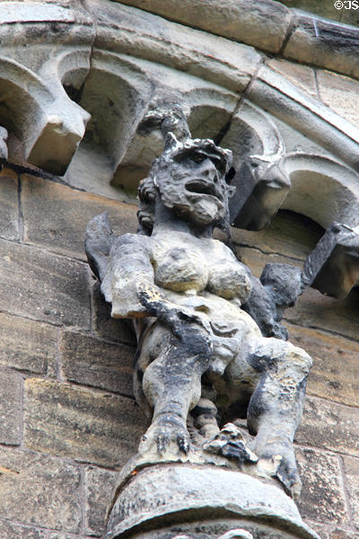 Carving on Palace at Stirling Castle. Stirling, Scotland.