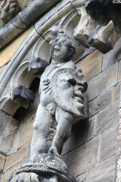 Carving on Palace at Stirling Castle. Stirling, Scotland.