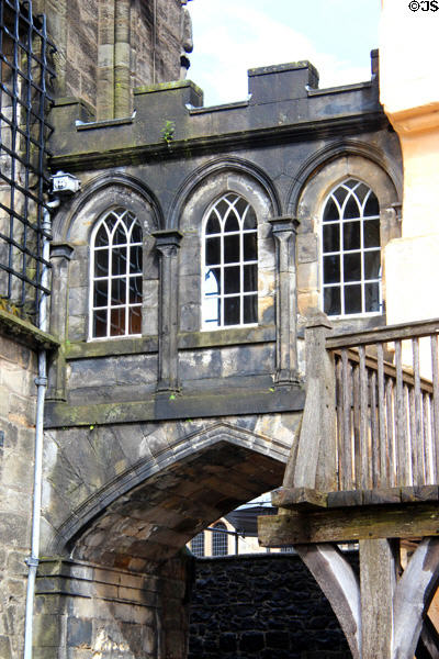 Arched bridge at Stirling Castle. Stirling, Scotland.
