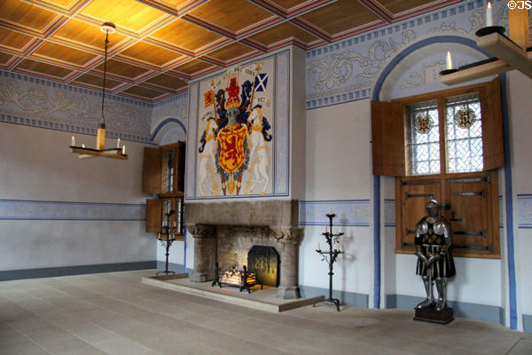 King's Outer Hall recreated in Palace of Stirling Castle. Stirling, Scotland.