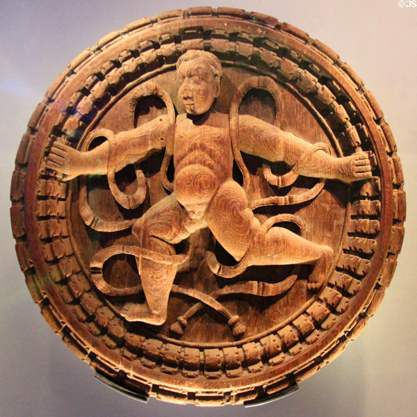 Putti ring replica carving in Stirling Castle Palace gallery. Stirling, Scotland.