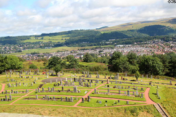 Ballengeich Cemetery below Stirling Castle. Stirling, Scotland.