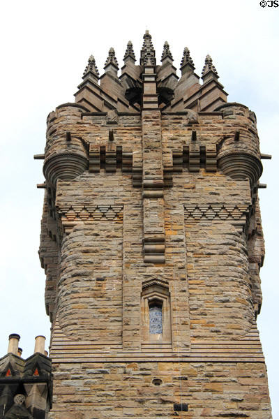 Crown of National Wallace Monument. Stirling, Scotland.