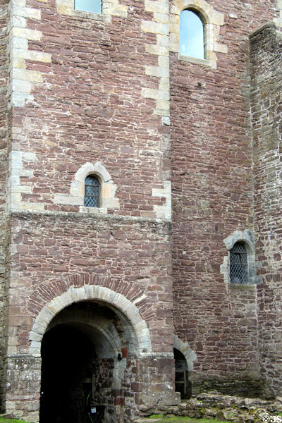 Quoins & arches at Doune Castle. Doune, Scotland.