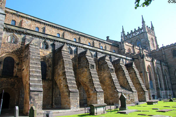 Older nave & newer chancel sections of Dunfermline Abbey. Dunfermline, Scotland.