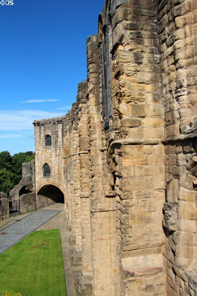 Dunfermline Palace ruins (12thC) run as museum by Historic Scotland. Dunfermline, Scotland.