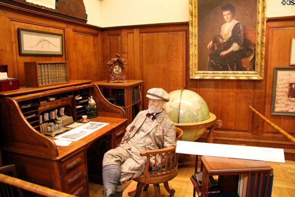 Furniture from office of Andrew Carnegie at Andrew Carnegie Birthplace Museum. Dunfermline, Scotland.