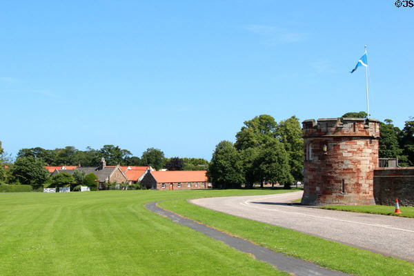Village beside Dirleton Castle. Dirleton, Scotland.