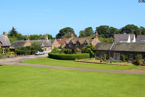 Row of houses. Dirleton, Scotland.