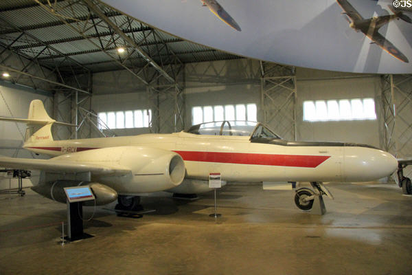 Armstrong Whitworth Meteor jet fighter (1953) at National Museum of Flight. East Fortune, Scotland.