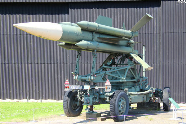 English Electric Thunderbird MK1 surface to air missile (SAM) (1959) at National Museum of Flight. East Fortune, Scotland.