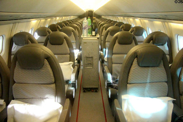Concorde interior at National Museum of Flight. East Fortune, Scotland.