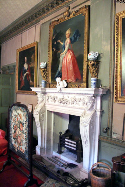 Drawing Room or Winter Sitting Room, part of the Great Apartment, at Newhailes. Musselburgh, Scotland.