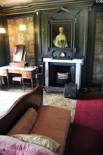The Green Bedroom at Newhailes. Musselburgh, Scotland.