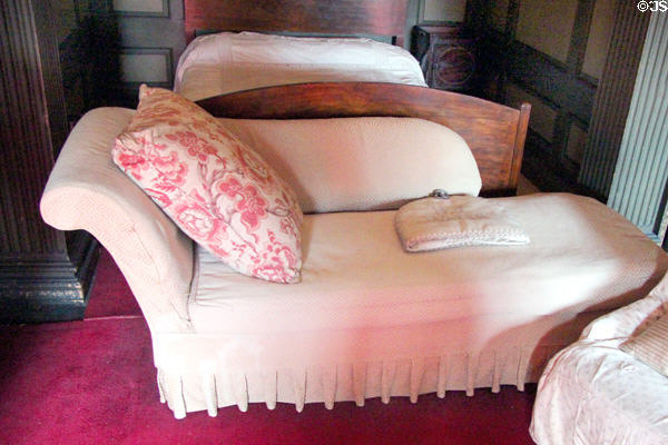Daybed in Alcove Bedroom at Newhailes. Musselburgh, Scotland.