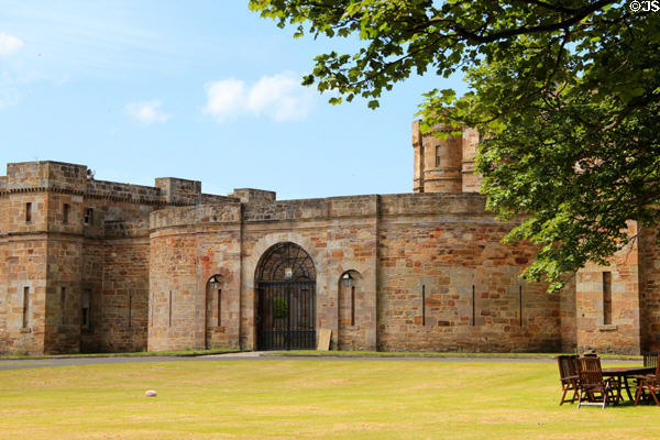 Seton Castle (formerly Seton House) (1789-91) beside Seton Collegiate Church. Seton, Scotland. Architect: Robert Adam.