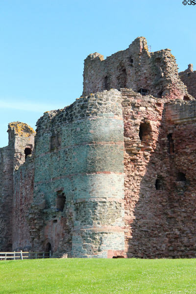 Mid tower entrance to Tantallon Castle. Scotland.